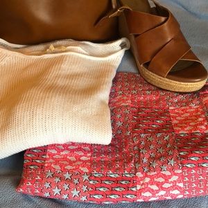 Preppy vineyard vines pink patchwork mini skirt